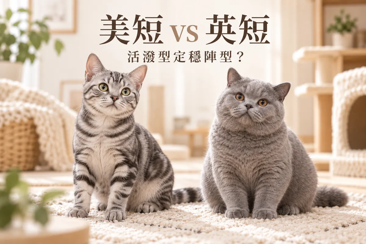 美短 vs 英短｜外形都係短毛，但日常相處有咩分別？