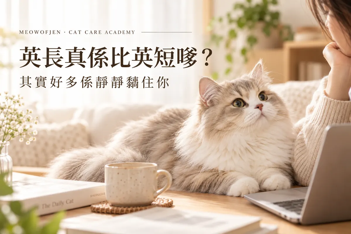 英長性格｜毛長咗，唔代表性格一定由「獨立」變「嗲」｜Meowofjen 養貓學院