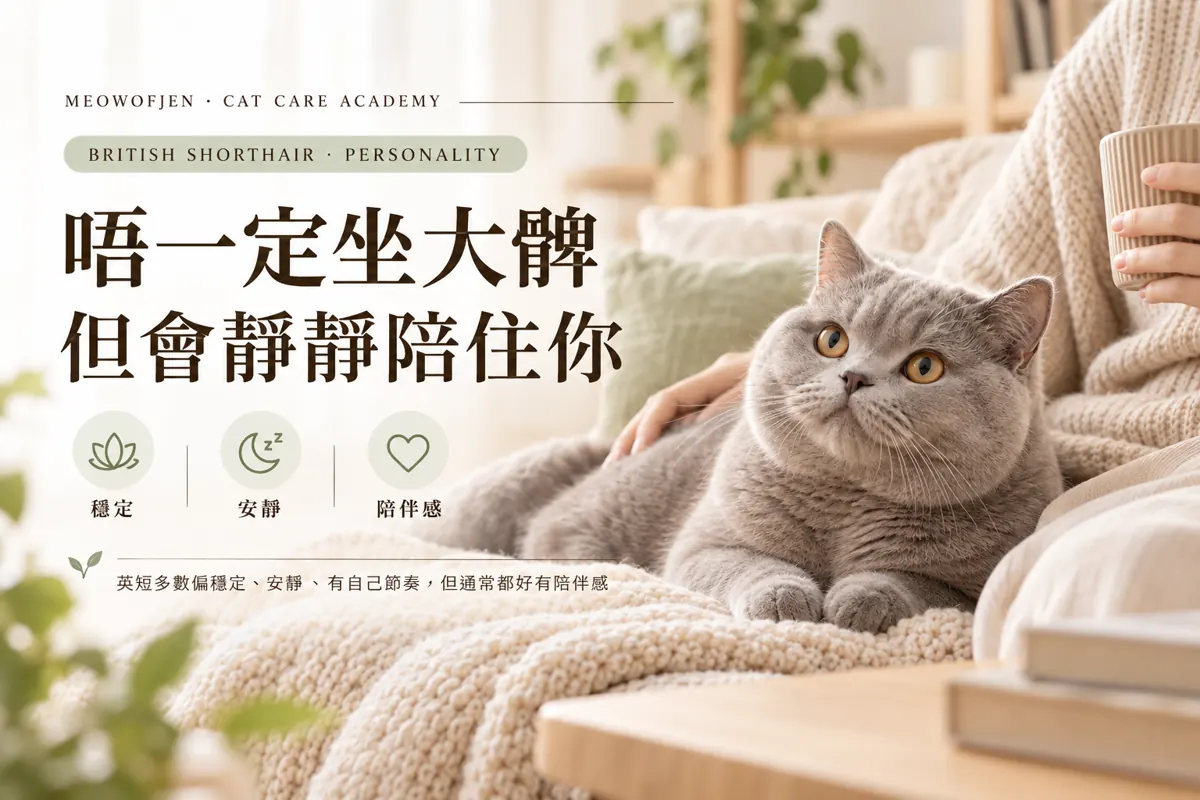 英短性格｜你返屋企佢會出現，但未必會跳上你大髀