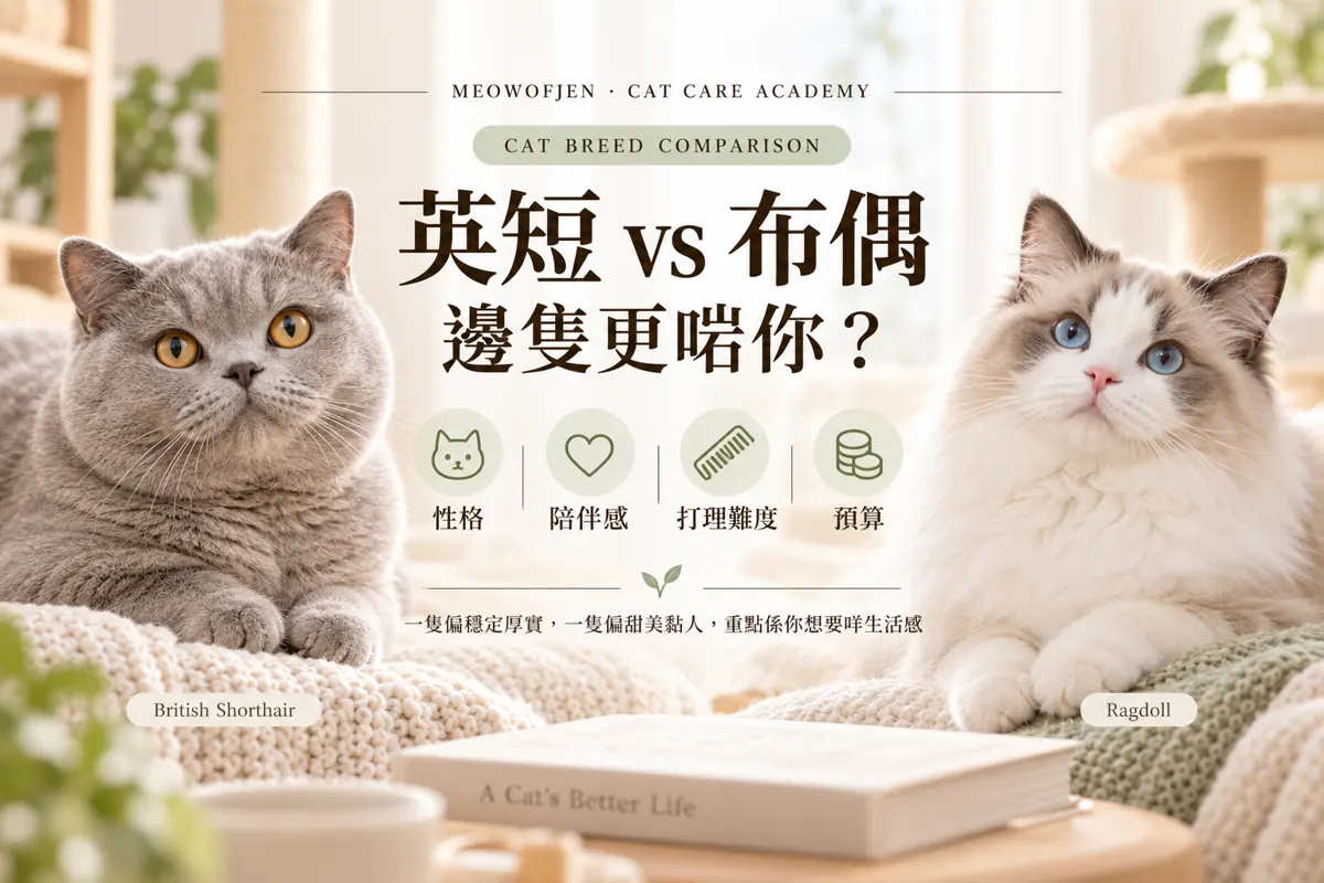 英短 vs 布偶｜唔好問邊隻「好啲」，問你每日想點同隻貓生活