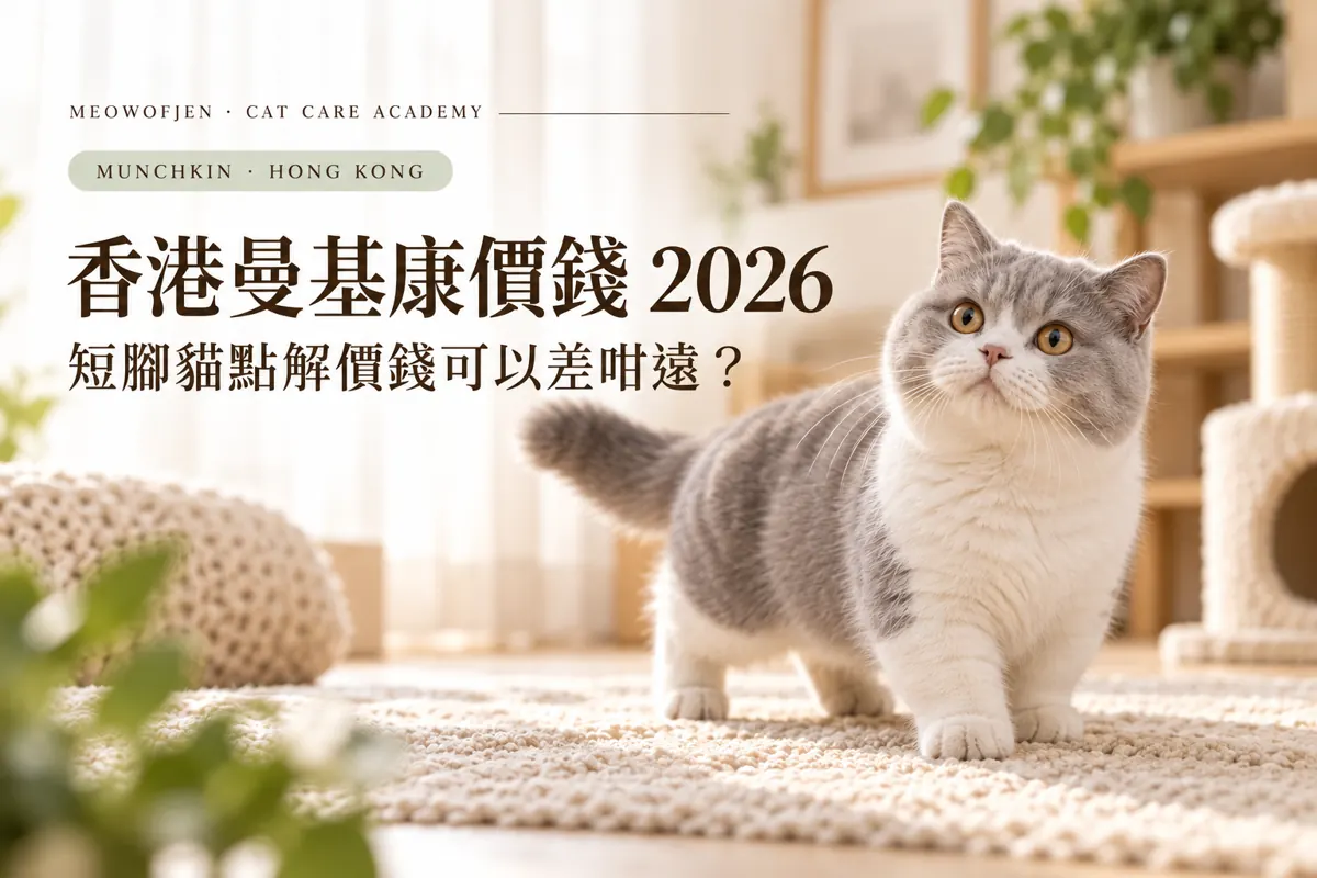 香港曼基康價錢 2026｜短腳唔係愈短就愈值得加錢｜Meowofjen 養貓學院
