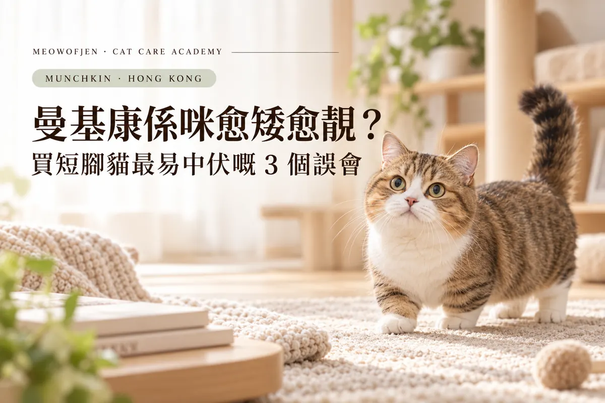 曼基康短腳愈短愈好？買之前先拆咗呢三個誤會｜Meowofjen 養貓學院
