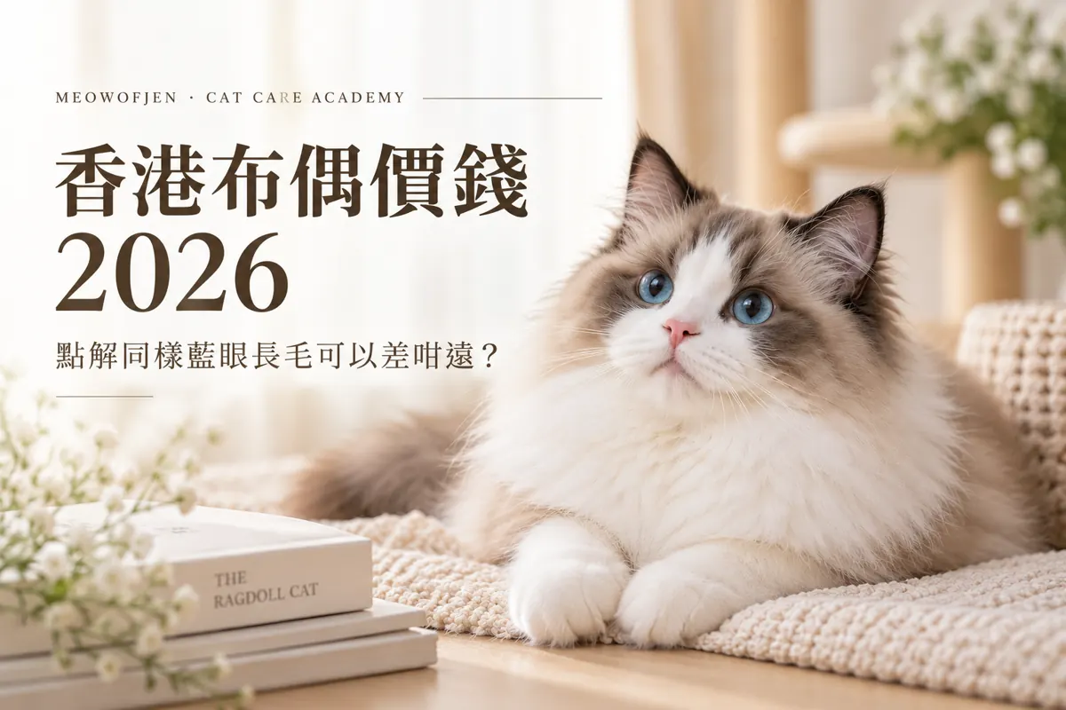 香港布偶貓價錢 2026｜你多俾嗰幾千，係買花色，定買一隻更啱你嘅 BB？