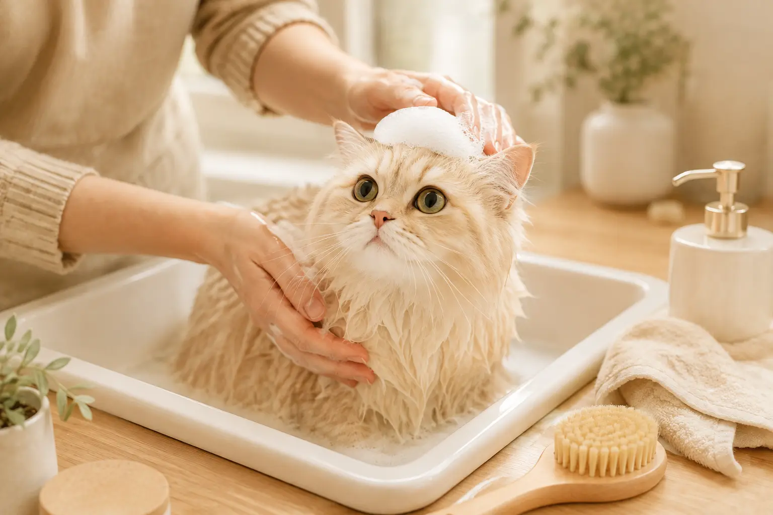 Cat grooming